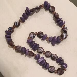 Amethyst stone necklace